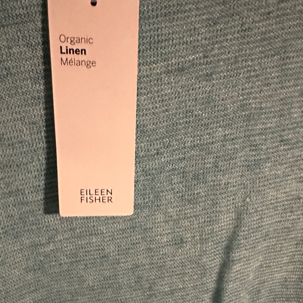 Eileen Fisher Heathered Teal Top - Picture 2 of 8